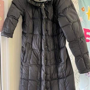 North Face Dark Gray Parka Jacket with Hood size Small